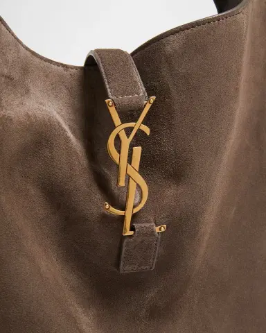 Saint Laurent Le 5 À 7 Bea YSL Cabas Tote Bag in Suede | Thumbnail 5 Saint Laurent Le 5 À 7 Bea YSL Cabas Tote Bag in Suede | Thumbnail 5