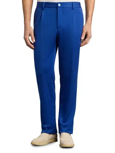 Stefano Ricci Men's Alpha Yarn Cashmere Trousers - Blue Royal | Thumbnail 2