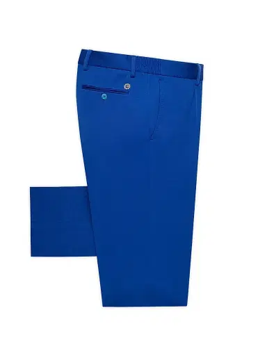 Stefano Ricci Men's Alpha Yarn Cashmere Trousers - Blue Royal | Thumbnail 1