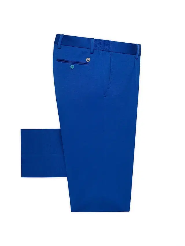 Stefano Ricci Men's Alpha Yarn Cashmere Trousers - Blue Royal
