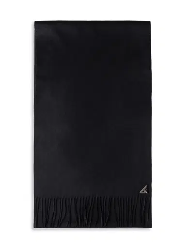 Prada Men's Silk and Cashmere Scarf | Thumbnail 1 Prada Men's Silk and Cashmere Scarf | Thumbnail 1
