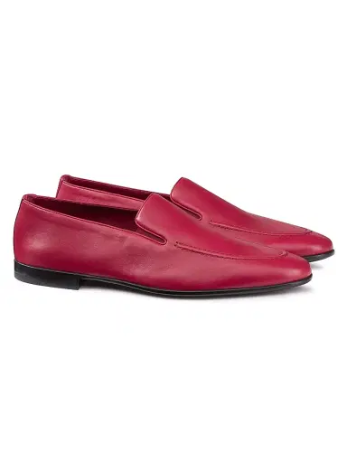 Stefano Ricci Men's Calfskin Leather Loafers - Medium Red - Size 11 | Thumbnail 3