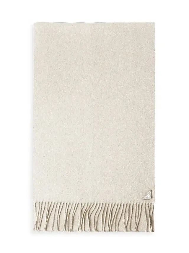 Men's Silk and Cashmere Scarf - Beige