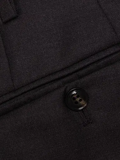 Giorgio Armani Men's Textured Solid Wool Trousers | Thumbnail 7 Giorgio Armani Men's Textured Solid Wool Trousers | Thumbnail 7