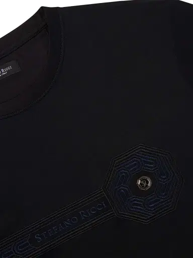 Stefano Ricci Men's T-Shirt - Black - Size XL | Thumbnail 3