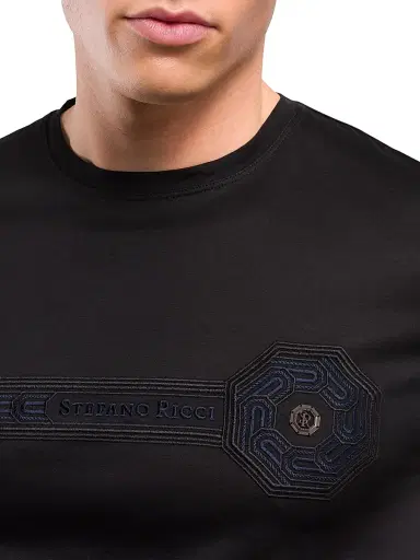 Stefano Ricci Men's T-Shirt - Black - Size XL | Thumbnail 6