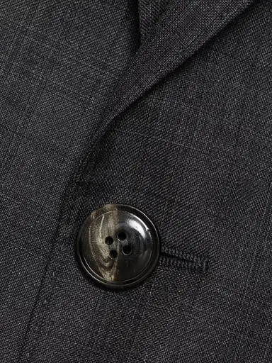 Giorgio Armani Men's Windowpane Check Wool Suit - Charcoal - Size 44 | Thumbnail 7