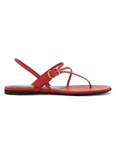 Herbert Levine Women's Starry-Eyed Leather Sandals - Red - Size 11 | Thumbnail 1