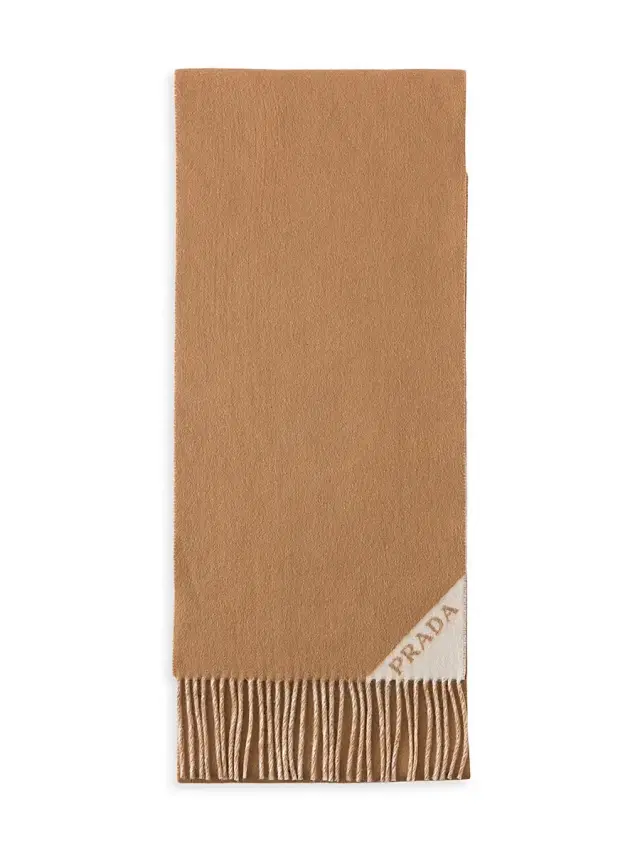 Prada Women's Cashmere Scarf - Brown