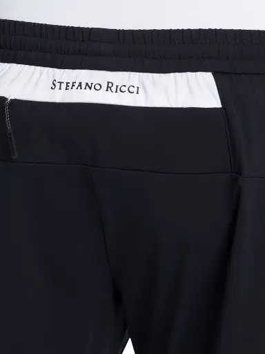 Stefano Ricci Men's Athletic Running Trousers - Blue | Thumbnail 6 Stefano Ricci Men's Athletic Running Trousers - Blue | Thumbnail 6
