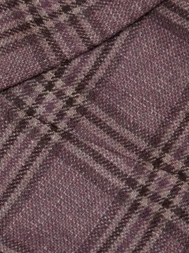 Giorgio Armani Men's Plaid Tailored Wool Jacket - Dusty Rose - Size 40 | Thumbnail 7