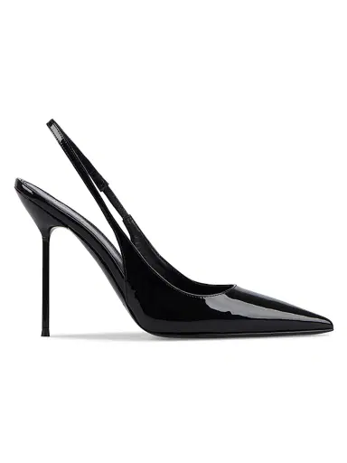 Paris Texas Women's Lidia 100MM Patent Leather Slingback Pumps - Black - Size 11 | Thumbnail 1 Paris Texas Women's Lidia 100MM Patent Leather Slingback Pumps - Black - Size 11 | Thumbnail 1