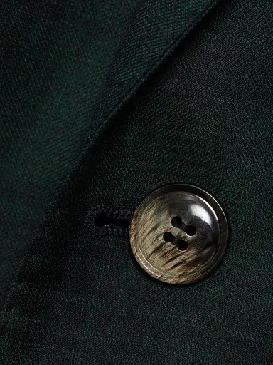 Giorgio Armani Men's Plaid Wool-Cashmere Single-Breasted Blazer - Teal - Size 44 | Thumbnail 7