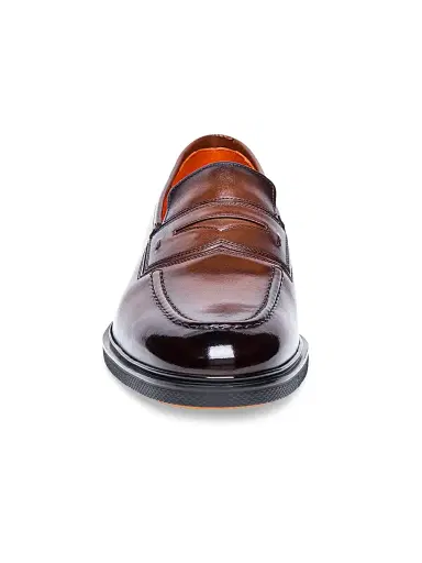 Santoni Men's Leather Loafers - Dark Brown - Size 13 | Thumbnail 3 Santoni Men's Leather Loafers - Dark Brown - Size 13 | Thumbnail 3