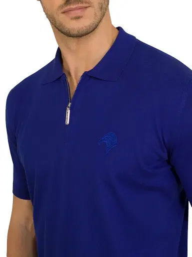 Stefano Ricci Men's Polo Shirt - Blue - Size 42 | Thumbnail 4