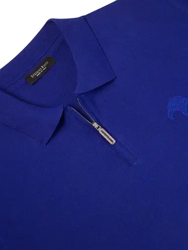 Stefano Ricci Men's Polo Shirt - Blue - Size 42 | Thumbnail 5