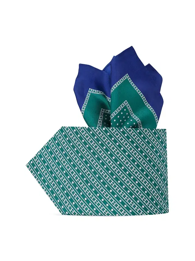 Stefano Ricci Men's Luxury Silk Tie Set - Turquoise