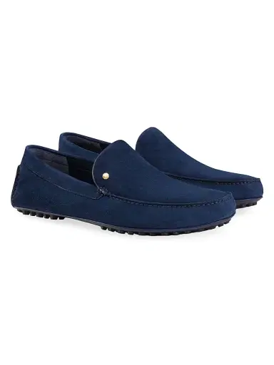 Stefano Ricci Men's Suede Driving Shoes - Navy - Size 12 | Thumbnail 2 Stefano Ricci Men's Suede Driving Shoes - Navy - Size 12 | Thumbnail 2