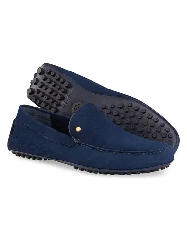 Stefano Ricci Men's Suede Driving Shoes - Navy - Size 12 | Thumbnail 3 Stefano Ricci Men's Suede Driving Shoes - Navy - Size 12 | Thumbnail 3