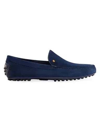 Stefano Ricci Men's Suede Driving Shoes - Navy - Size 12 | Thumbnail 1 Stefano Ricci Men's Suede Driving Shoes - Navy - Size 12 | Thumbnail 1