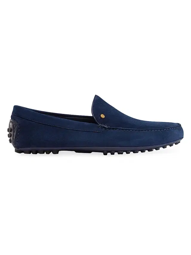 Stefano Ricci Men's Suede Driving Shoes - Navy
