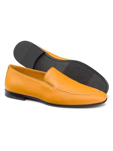 Stefano Ricci Men's Calfskin Leather Loafers - Yellow - Size 11 | Thumbnail 2