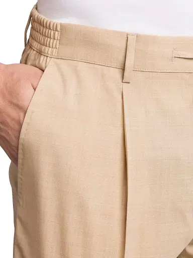 Stefano Ricci Men's Virgin Wool Blend Bermuda Shorts - Beige | Thumbnail 4