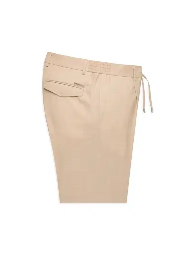 Stefano Ricci Men's Virgin Wool Blend Bermuda Shorts - Beige | Thumbnail 1