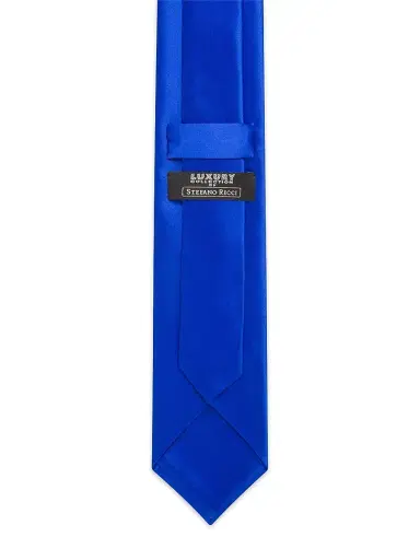 Stefano Ricci Men's Luxury Silk Tie - Bright Blue | Thumbnail 3