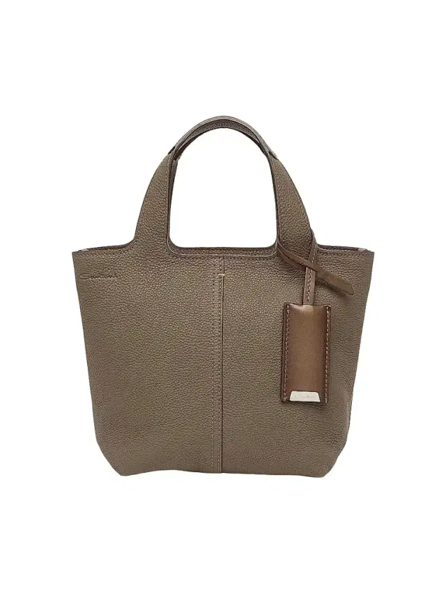 Santoni Women's Mini Chapelier Leather Tote Bag - Beige