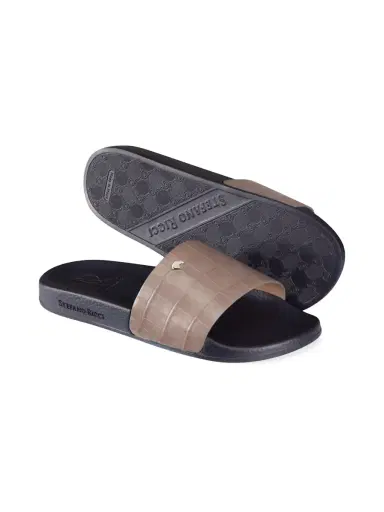 Stefano Ricci Men's Matted Crocodile Leather Slides | Thumbnail 3 Stefano Ricci Men's Matted Crocodile Leather Slides | Thumbnail 3