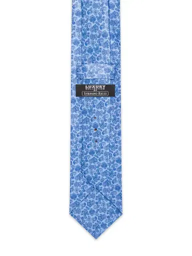 Stefano Ricci Men's Luxury Silk Tie Blue | Thumbnail 3