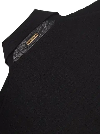 Stefano Ricci Men's Three-Button Polo Shirt - Black | Thumbnail 5