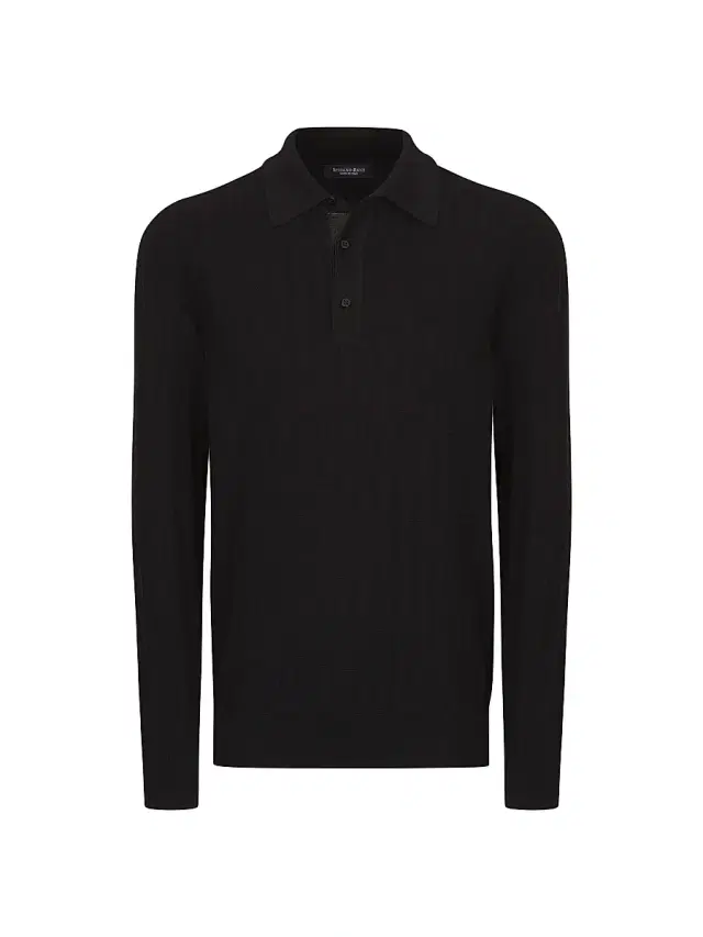 Men's Three-Button Polo Shirt - Black
