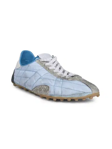 Maison Margiela Men's Sprinters Low Top Sneakers - Blue Shades White Grey | Thumbnail 2 Maison Margiela Men's Sprinters Low Top Sneakers - Blue Shades White Grey | Thumbnail 2