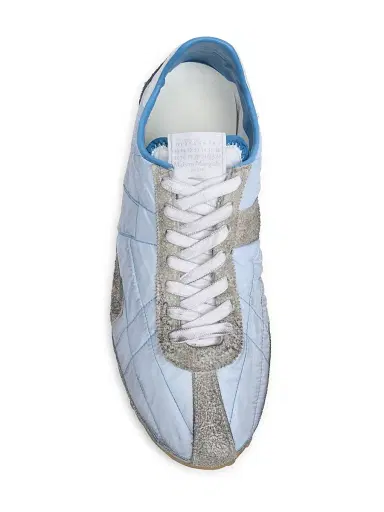 Maison Margiela Men's Sprinters Low Top Sneakers - Blue Shades White Grey | Thumbnail 4 Maison Margiela Men's Sprinters Low Top Sneakers - Blue Shades White Grey | Thumbnail 4