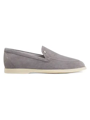 Stefano Ricci Men's Suede Slip-On Loafers - Colosseum Grey - Size 5.5 | Thumbnail 1 Stefano Ricci Men's Suede Slip-On Loafers - Colosseum Grey - Size 5.5 | Thumbnail 1