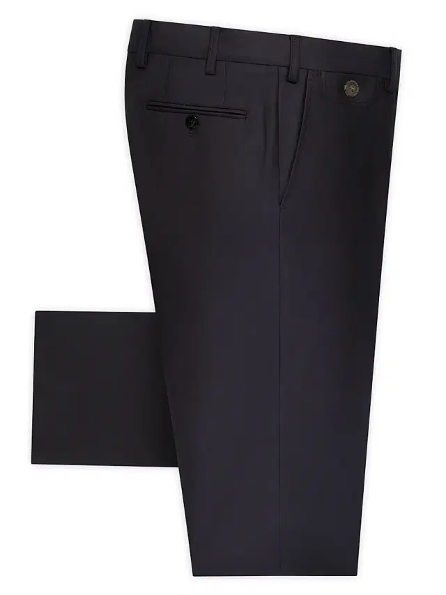 Stefano Ricci Men's Luxury Sartorial Trousers - Deep Navy Blue