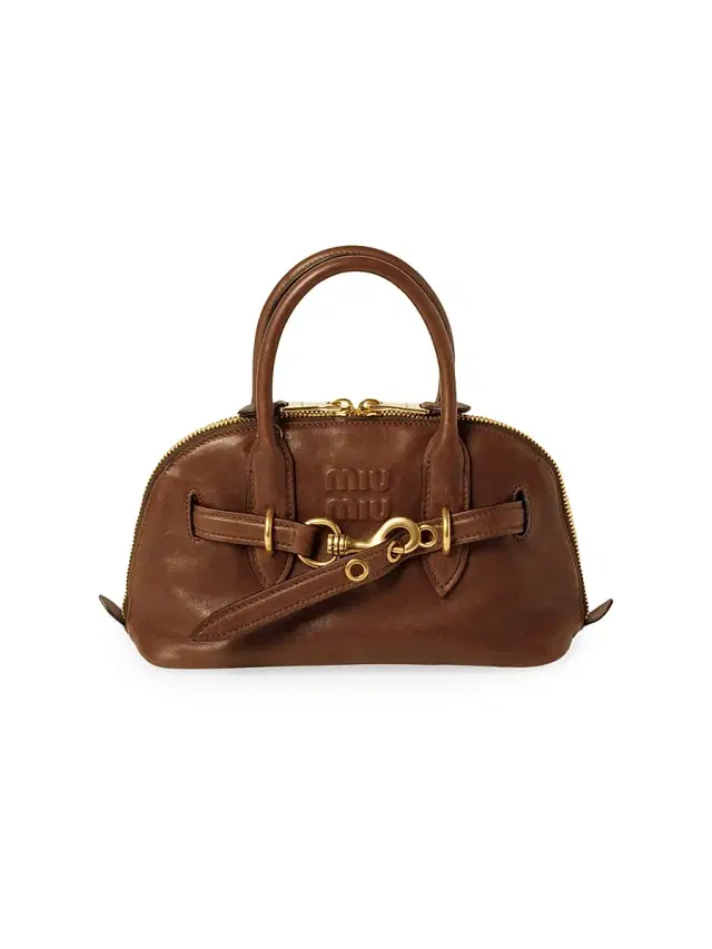 Miu Miu Women's Aventure Nappa Leather Top-Handle Bag - Brown