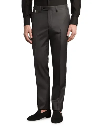 Stefano Ricci Men's Luxury Sartorial Trousers - Grey Platinum | Thumbnail 2