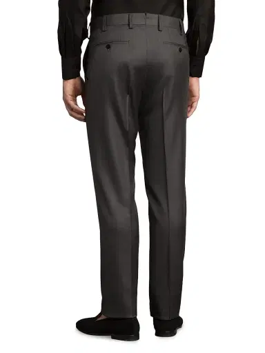 Stefano Ricci Men's Luxury Sartorial Trousers - Grey Platinum | Thumbnail 3