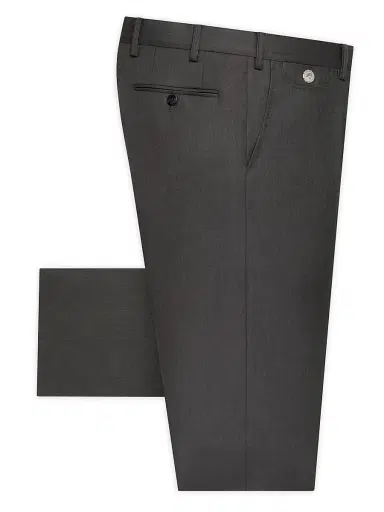 Stefano Ricci Men's Luxury Sartorial Trousers - Grey Platinum | Thumbnail 1