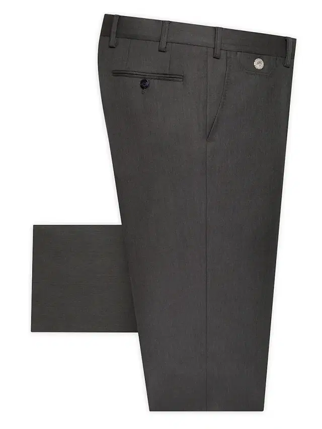 Stefano Ricci Men's Luxury Sartorial Trousers - Grey Platinum