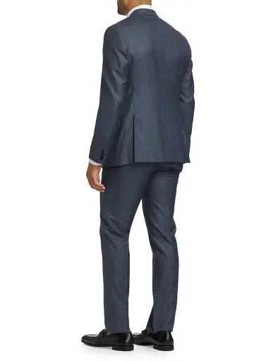 Giorgio Armani Men's Micro Box Wool Suit | Thumbnail 5 Giorgio Armani Men's Micro Box Wool Suit | Thumbnail 5