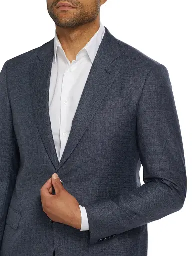 Giorgio Armani Men's Micro Box Wool Suit | Thumbnail 6 Giorgio Armani Men's Micro Box Wool Suit | Thumbnail 6
