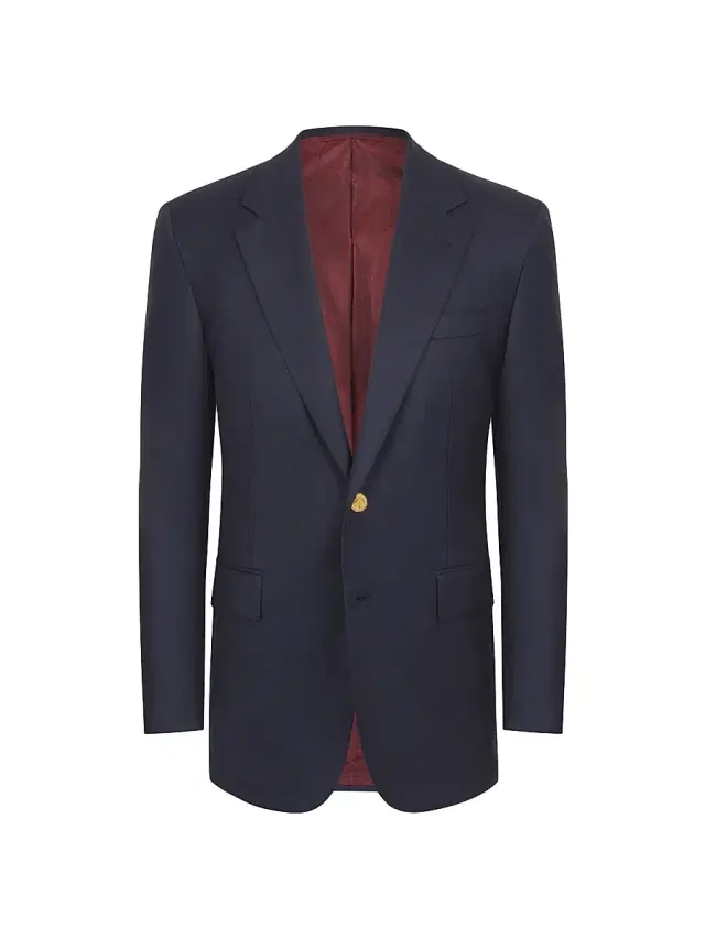 Stefano Ricci Men's Woven Jacket with 2 Buttons - Blue