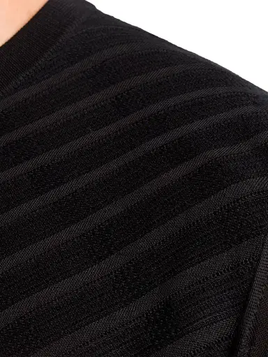 Stefano Ricci Men's Cotton and Silk Jacquard Knit Sweater - Black | Thumbnail 5