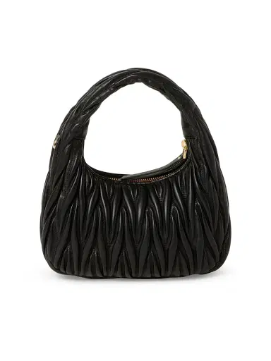 Miu Miu Women's Wander Matelassé Nappa Leather Hobo Bag | Thumbnail 4