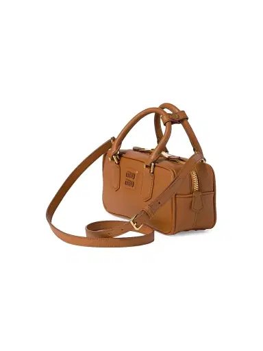 Miu Miu Women's Arcadie Leather Top Handle Bag | Thumbnail 2 Miu Miu Women's Arcadie Leather Top Handle Bag | Thumbnail 2