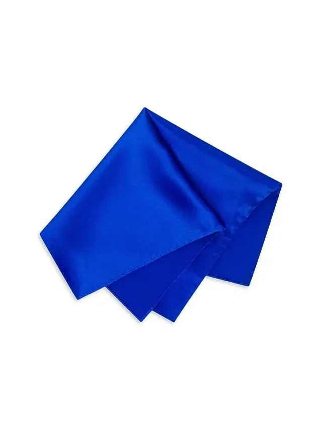 Stefano Ricci Men's Lux Silk Pocket Square - Ricci Blue